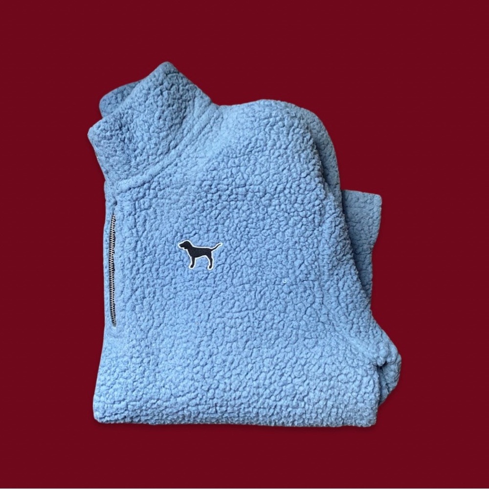 Victoria's Secret PINK blue fleece hoodie